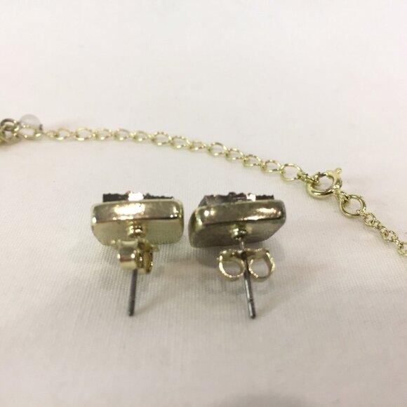 New In Original Box Drusy Style Necklace & Earring Gift Set Avon 2012 - Picture 5 of 9